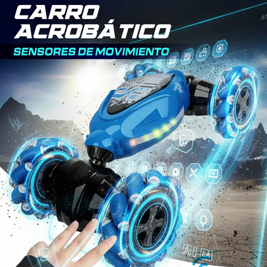 Carro Acrobático 4x4 con Control de Gestos + Luces LED
